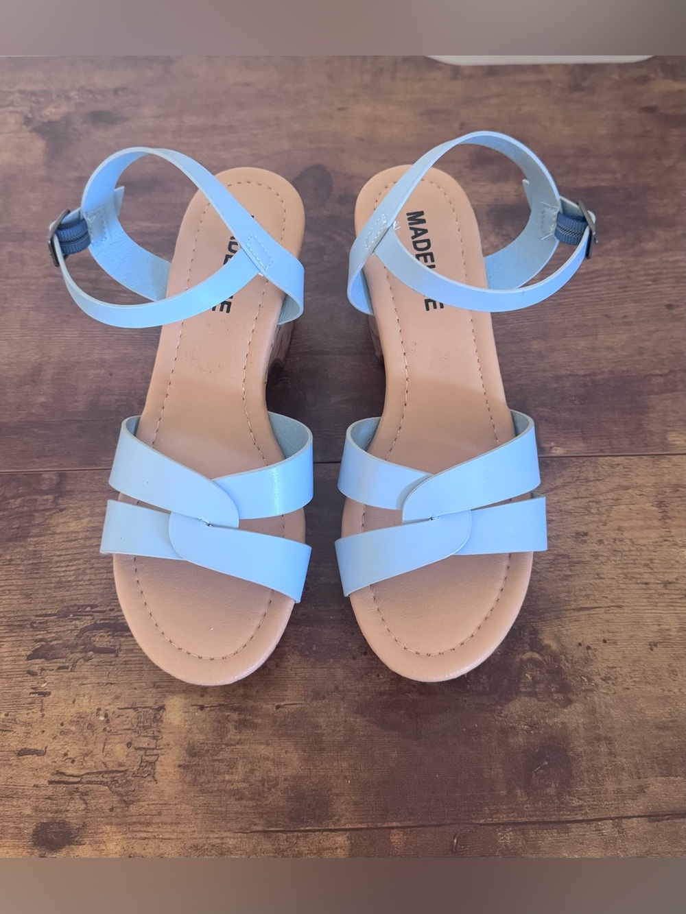 Madeline Pale Blue Women's Strappy Ankle-Sandal